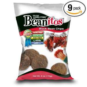 Beanitos Always Corn Free Black Bean Chips, Chipotle Bbq, 6 Ounce 