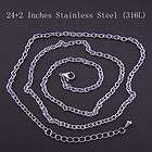   Steel (316L) Curb CHAIN 24+2 inches 3mm Necklace Nickel Free Chain SS1