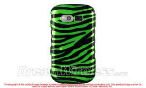 Pantech CAPER TXT8035 Green Zebra Hard Phone Case Cover  