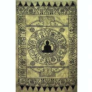  Tapestry/wall Hanging/bed Cover, Buddha, 100% Cotton, 90x 