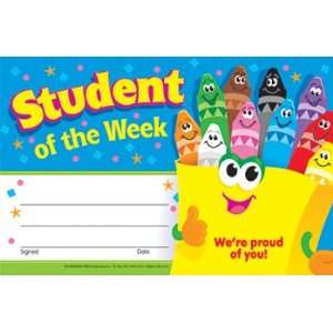   ENTERPRISES INC. AWARDS STUDENT OF THE WEEK CRAYONS 