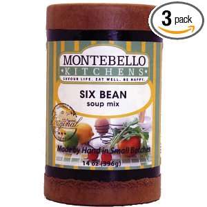 Montebello Kitchens Six Bean, 14 Ounce Grocery & Gourmet Food