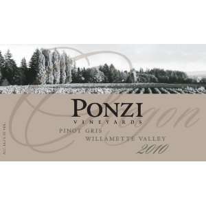  Ponzi Pinot Gris 2010 Grocery & Gourmet Food