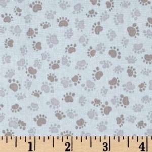  44 Wide Wheres The Cat Paws Grey Fabric By The Yard 