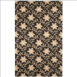  3 x 5 Rizzy Rugs Country CT 912 Black Floral Rug
