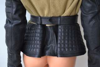 NWT BURBERRY PRORSUM SPRING 2011 QUILTED CROCHET LEATHER BIKER JACKET 