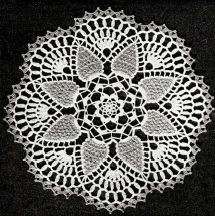   irish crochet pineapples wedgewood sea spray dewdrop doily