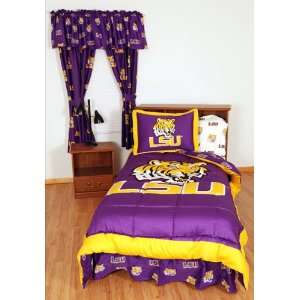  LSU Tigers Bed in a Bag   With White Sheets