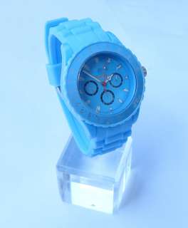 New sports men women Unisex silicone watch jelly Wrist Watch With 
