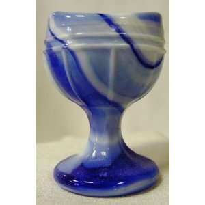  Raised Rib Style Eyecup   Cobalt Blue SLAG GLASS