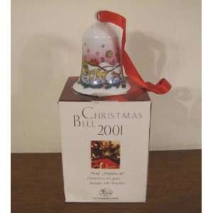  HUTSCHENREUTHER PORCELAIN ORNAMENT BELL 2001 Everything 