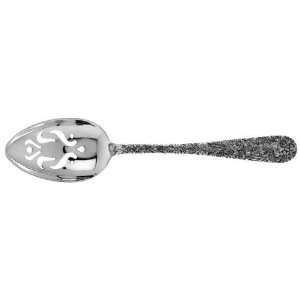 Kirk Stieff Repousse (Sterling, 1828, No Monograms) Pierced Tablespoon 