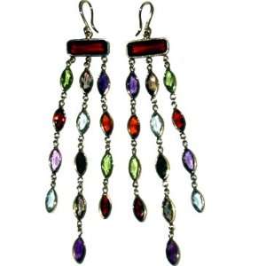   Multi Stone Dangle Earrings (39.0 cts.tw.) Evyatar Rabbani Jewelry