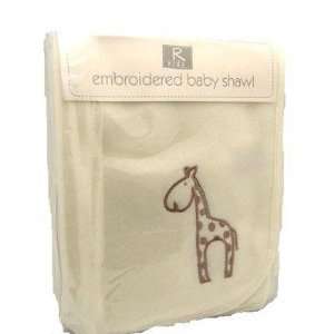  Elli and Raff Embroidered Baby Shawl in Natural [Kitchen 