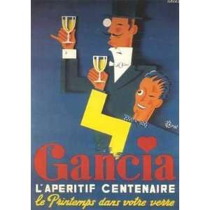  Gancil Aperitif Centenaire Poster Print