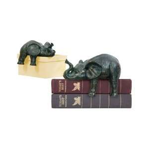  Home Décor Set/2 Sprawling Elephants By Sterling