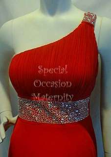 NEW Long Red w/ Bolero Rhines Maternity Dress SMALL Christmas Party 