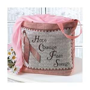  Breast Cancer Pink Ribbon Tapestry Tote