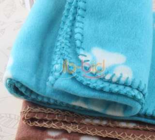   Handcrafted Cozy Warm Paw Prints Pet Dog Cat Fleece Blanket Mat  