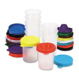  Kraft   No Spill Paint Cups, 10/Pack   Sold As 1 Set   No more spilt 