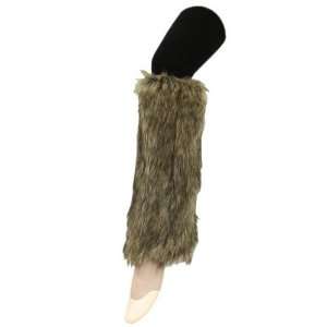  Ladys Furry Leg Warmers With 3 Toned Highlight   Yelete Fluffy 