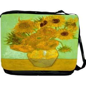  Rikki KnightTM Van Gogh Art Twelve Sunflowers Messenger Bag   Book 