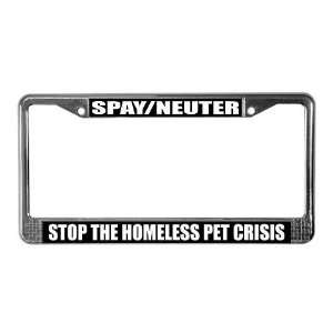  Spay / Neuter Pets License Plate Frame by  