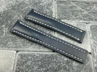 22mm CALF Leather Deployment Strap for BREITLING Band  