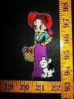 Betty Boop with Dog fabric iron on app. one (151)