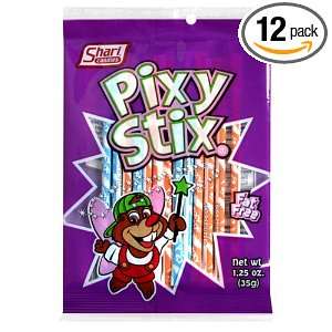 Shari Pixy Stix, 1.25 Ounce Bags (Pack Grocery & Gourmet Food