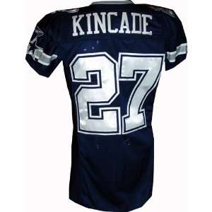  Keylon Kincade #27 Cowboys Game Issued Navy Jersey 