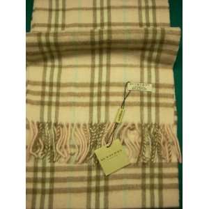 *NEW* BURBERRY CASHMERE PINK PLAID SCARF 