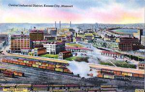 Postcard Kansas City MO Central Industrial Dist MINT  