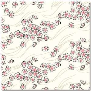  Asian Cherry Blossom Scrapbook Paper 