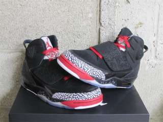 Nike Air Jordan Son Of Mars Black Red Grey White Cement Sz 11 new 
