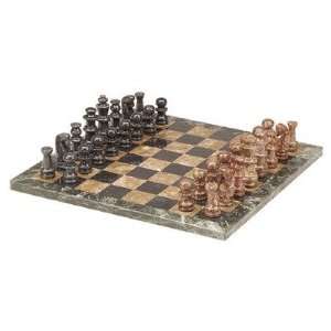  CHH Chess Set in Black & Tan Marble Toys & Games