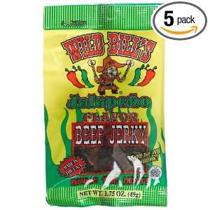 Wild Bills Jalapeno Jerky, 1.75 Ounce Package (Pack of 5)  