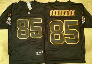 Chad Ochocinco Cincinnati Bengals Sewn Jersey Black NWT  