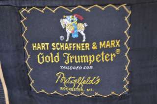 Hart Schaffner Marx Mens Charcoal Glen Plaid Sport Coat Blazer (40R 