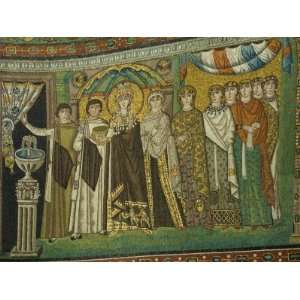 Mosaic Detail Within the Chiesa Di San Vitale, Ravenna, Emilia Romagna 