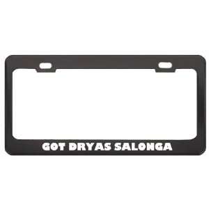 Got Dryas Salonga Monkey? Animals Pets Black Metal License Plate Frame 