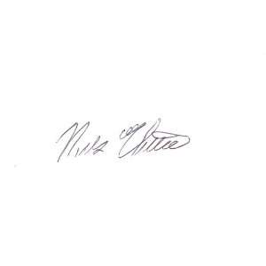  Nelson Chittum Former MLB Player Authentic Autographed 3x5 