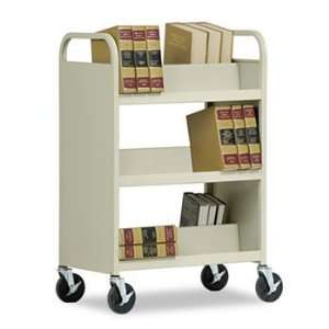  Sandusky® Three Shelf Double Sided Book Cart CART 