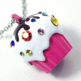   with Icing Charm Necklace with TONS Crystals & Chocolate Drizzled
