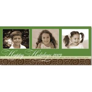  Chocolate Dotted Swirls Digital Photo Cards