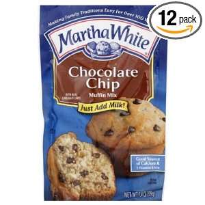 Martha White Chocolate Chip Muffin Mix, 7 Ounce (Pack of 12)  