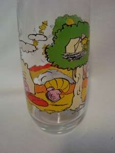 Camp Snoopy Collection McDonalds Glass Morning People  