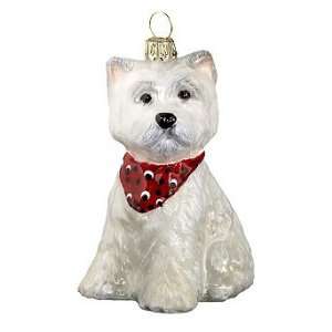  West Highland Terrier Puppy Christmas Ornament   Frontgate 