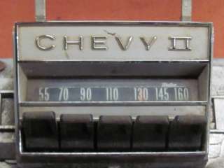 You are bidding on a 1967 Chevy II Nova AM Push Button Radio. Part 