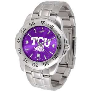  Christian Horned Frogs NCAA AnoChrome Sport Mens Watch (Metal Band 